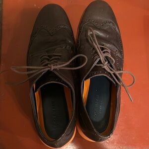Men’s Cole Hann Grand OS brown Oxfords wing tip shoes